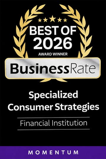 BusinessRate Best of 2026 award presented to Specialized Consumer Strategies